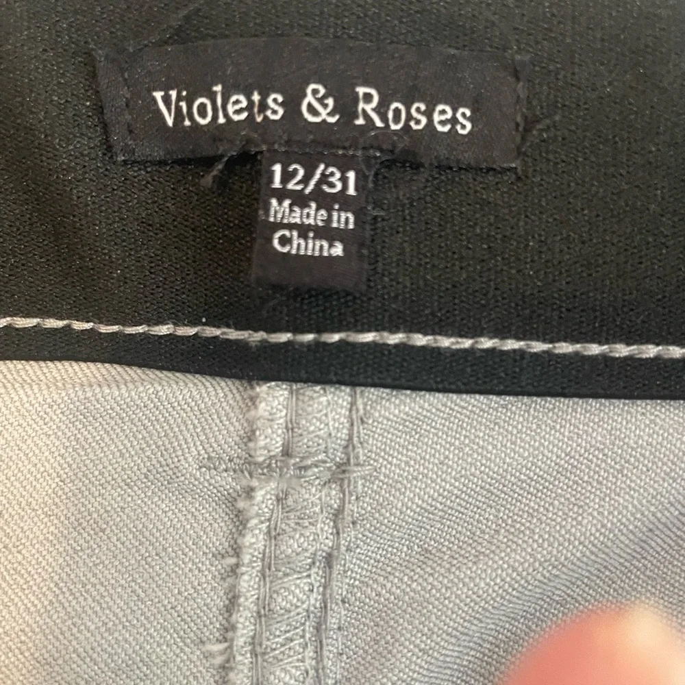 Violets & Roses Gray Pants/Slacks - Picture 4 of 6